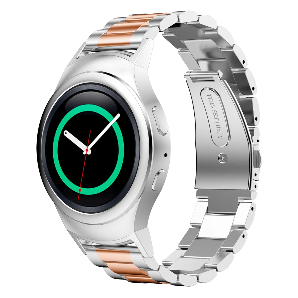 Спортивный ремешок из нержавеющей стали с разъемом для Samsung Gear S2 RM-720 Soprt SM-R720 |