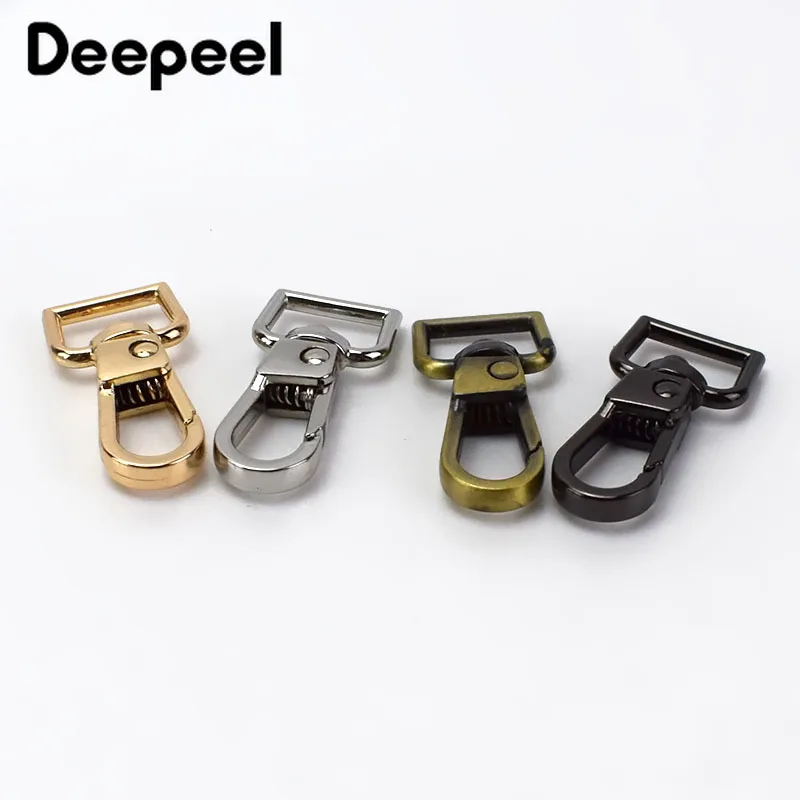 

Deepeel 10/20 штук 11 мм металлическая собака пряжки для ключей на сумку, цепочка на ремне с пряжкой DIY оборудования для багажа кожаная фурнитура ка...