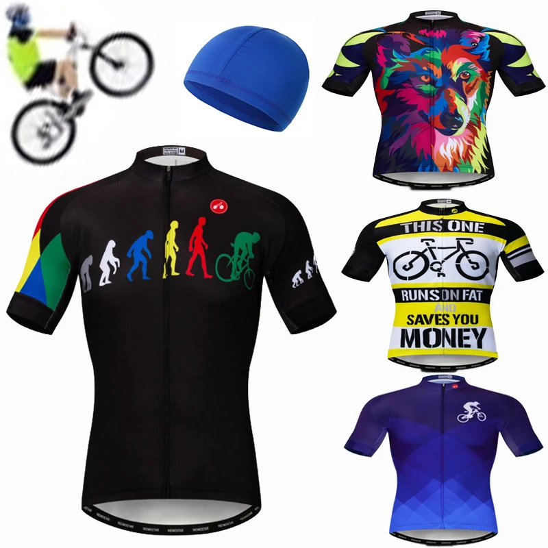 

Футболка Weimostar Мужская для велоспорта, зеленая забавная дышащая веломайка с печеньем, одежда для велоспорта