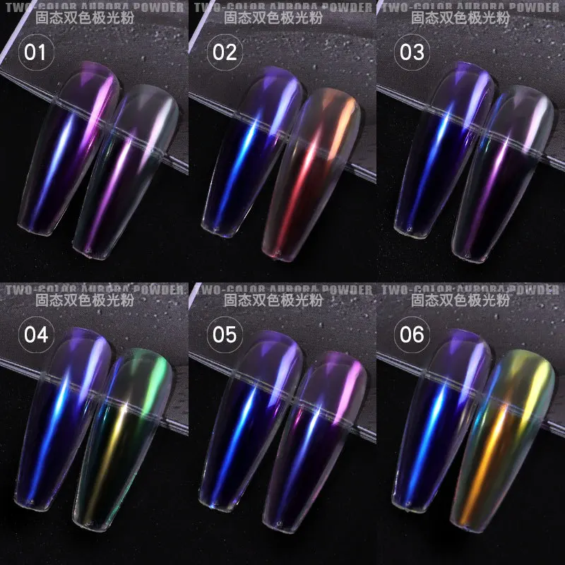1 г/кор. Прозрачные голографические блёстки для ногтей зеркальные неоновые
