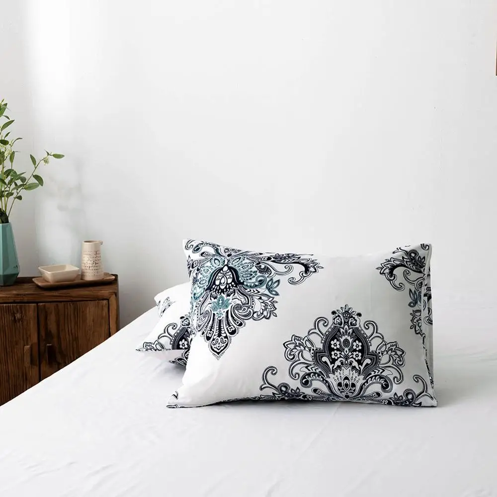 Комплект постельного белья в национальном стиле с цветами постельное белье