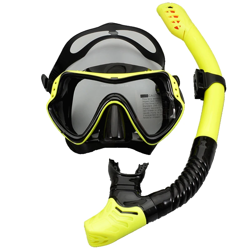 

Professional Scuba Diving Mask and Snorkels Anti-Fog Goggles Glasses Diving Swimming Easy Breath Tube Set
