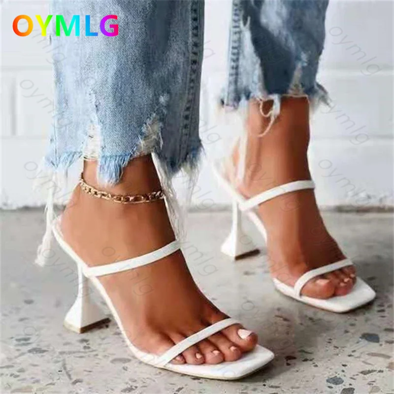 

Новинка осени 2020 женские сандалии с квадратным носком женские сандалии на высоком каблуке в форме подковы женские сандалии с большим вырез...