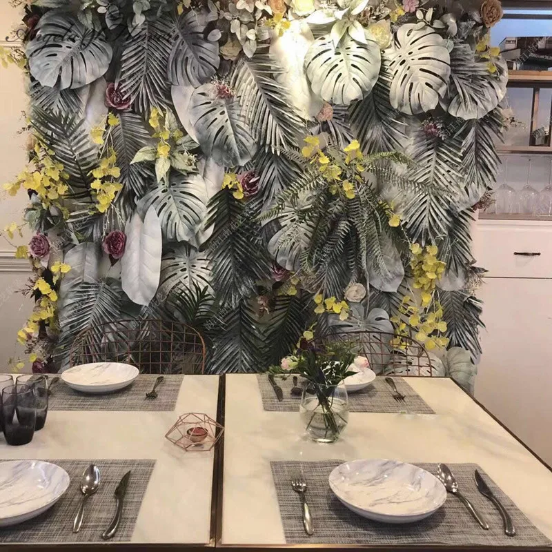 1 м2 искусственный цветок стена зеленые растения черепаха лист окно офис