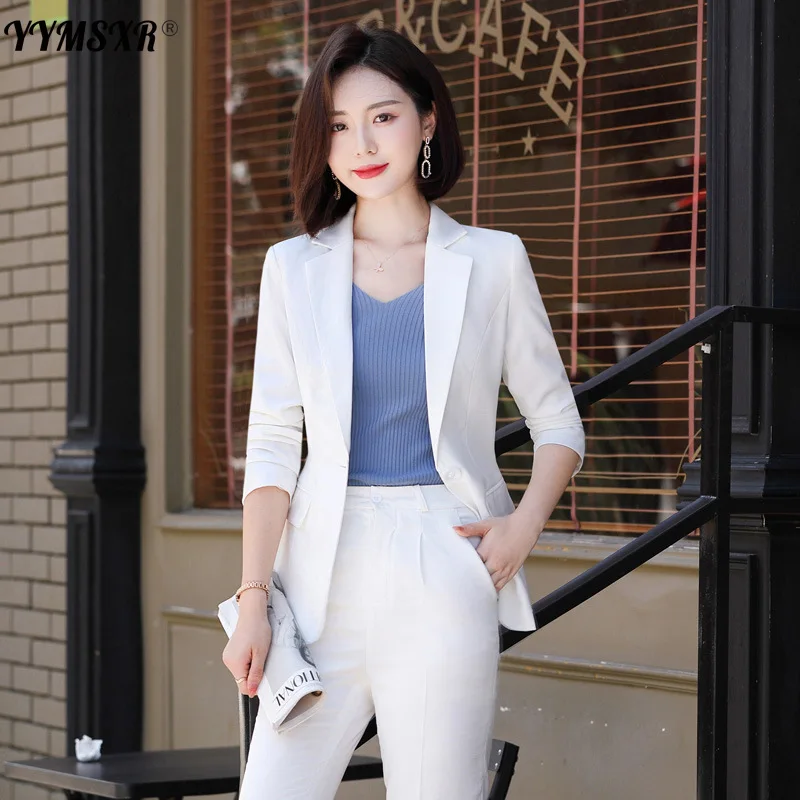 Suit Women's Autumn and Winter Professional Elegant Pants Suits Two-piece High-quality All-match Business Suit