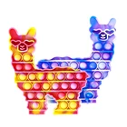 Альпака лама антистресс игрушки Радуга Push It пузырь Антистресс игрушка для аутистов снятие стресса сенсорные игрушки для взрослых и детей