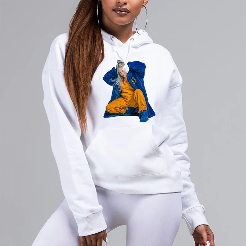 hoodies 12 Billie Bilish Kpop худи негабаритных женщин с капюшоном толстовки Kawaii повседневные Харадзюку хип хоп толстовка унисекс - Цвет: hoodies 12