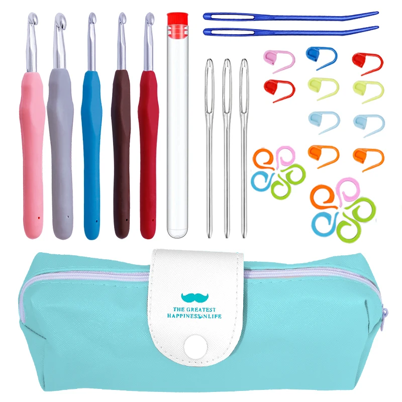 KAOBUY 28 шт. эргономичная ручка крючки для вязания крючком спицы набор крючков