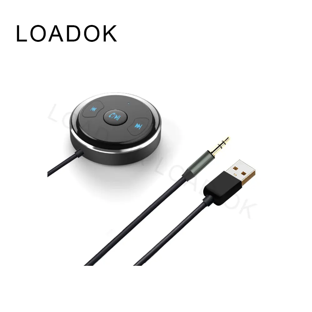 Автомобильный комплект громкой связи Bluetooth для звонков AUX 3 5 мм Музыкальный