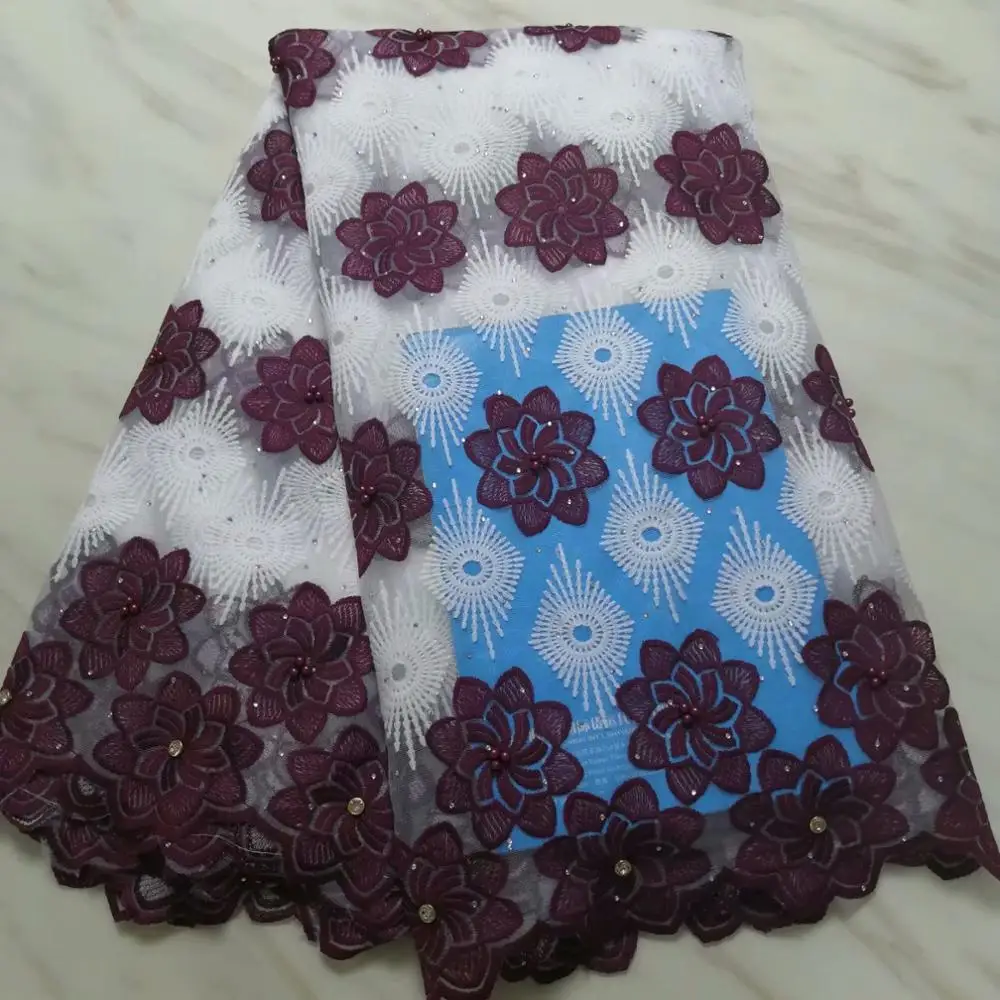 2019 Latest Nigerian lace fabrics embroidered african fabric 2018 high quality cheap wholesale price | Дом и сад