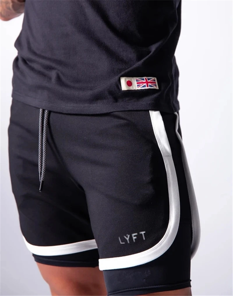 LYFT2020 новая быстросохнущая сетки мужские спортивные шорты для бега активных