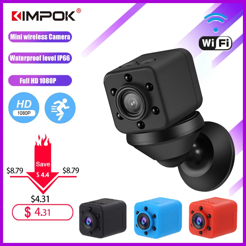 KIMPOK мини камера HD 1080P SQ18 SQ19 датчик ночного видения Видеокамера движения DVR микро