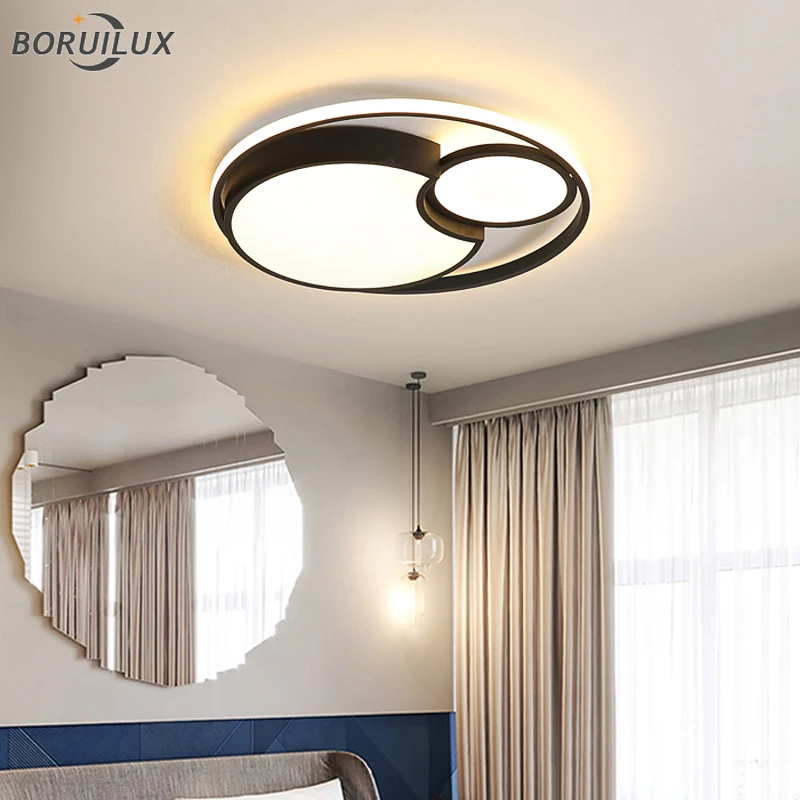 

Новая современная круглая светодиодная люстра с дистанционным затемнением в скандинавском стиле, лампы для гостиной, столовой, спальни, кухни, комнатное освещение для зала на плоской подошве