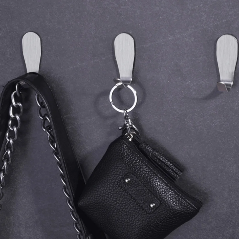 

15pcs Powerful Hooks Stainless Steel Sticky Hooks Wall-mounted Hooks for Kitchen