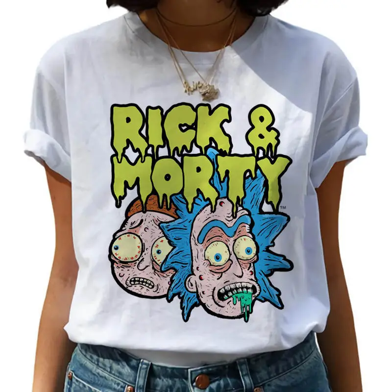 23 Новинка, женская футболка с забавным рисунком Рика и Морти, Harajuku, Ricky N marty Ullzang, футболка с графикой 90 s, модные женские футболки - Цвет: 23