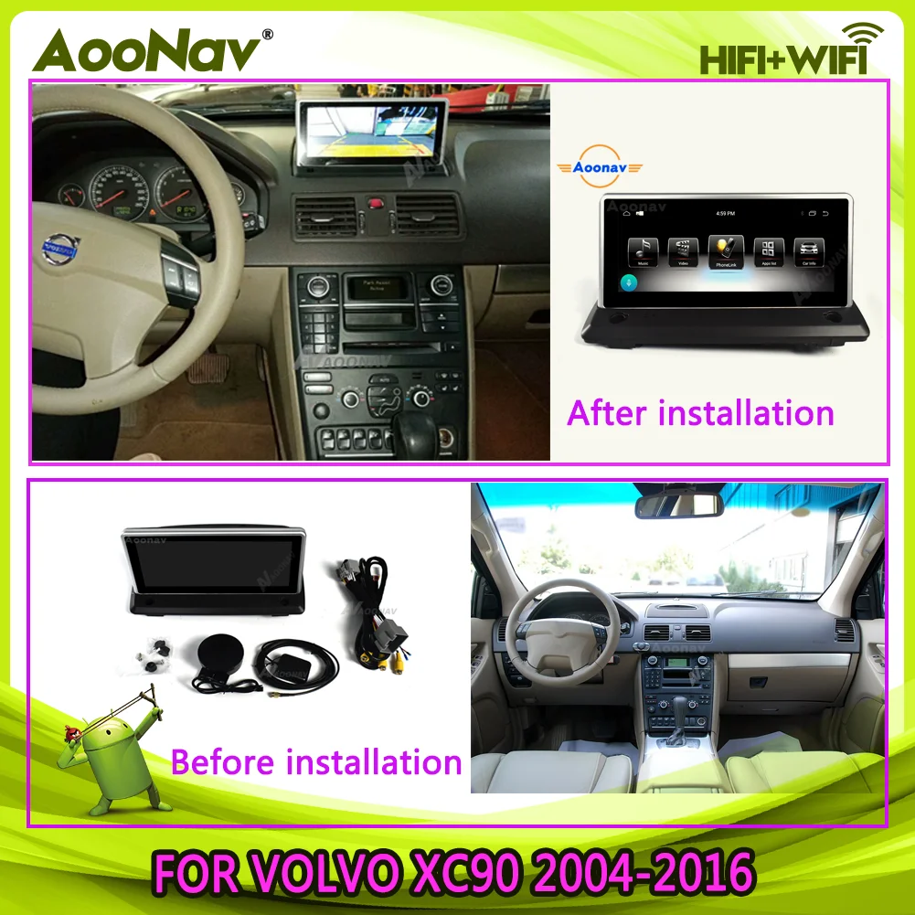 

Автомагнитола 128G Px6, 2 Din, Android, для Volvo Xc90 2004 2005 2006 2007 2008 2009-2016, GPS-навигация, мультимедийный плеер