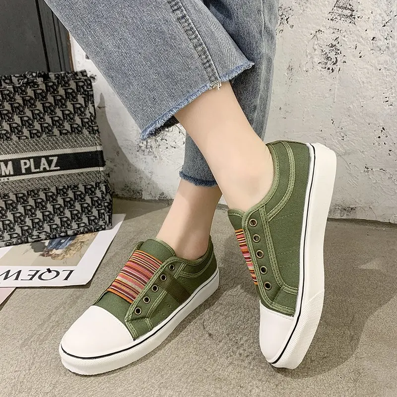 

Women's Sports Shoes Spring Summer Women Flat Canvas Vulcanize Shoes Outdoor Casual Breathable Female Shoes Zapatillas Mujer
