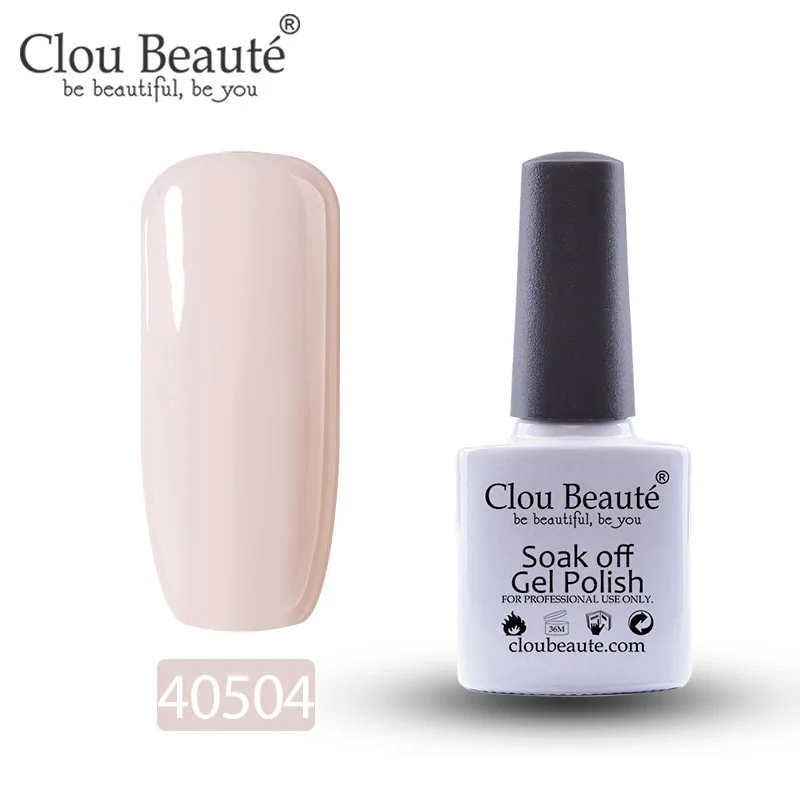 40504 Гель-лак для ногтей Clou Beaute 79 цветов полуперманентный замачивающийся лак для ногтей маникюрный УФ СВЕТОДИОДНЫЙ Цветной Гель-лак 10 мл серия Nude - Цвет: 40504
