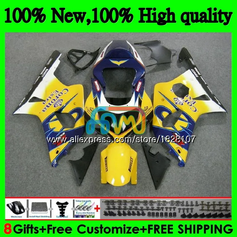 

Body For SUZUKI Yellow HOT GSXR 1000 GSX-R1000 GSXR1000 00 01 02 40BS.2 1000CC GSXR-1000 K2 GSX R1000 2000 2001 2002 Fairing