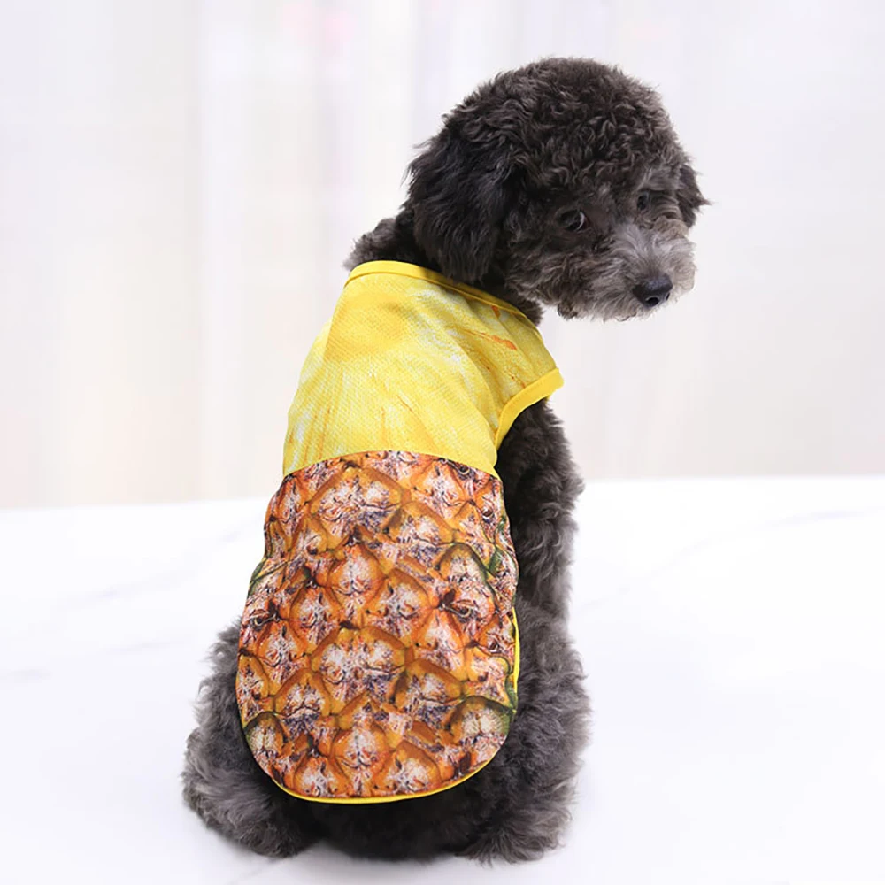 

Cute Pet Dog Clothes Fruit Pattern Summer Puppy T-Shirt Clothing Small Dogs Chihuahua Vest