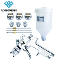 rongpeng paint airbrush pneumatic tool 1 4 1 7 2 0mm nozzle professional hvlp spray gun high atomization for car painting tool