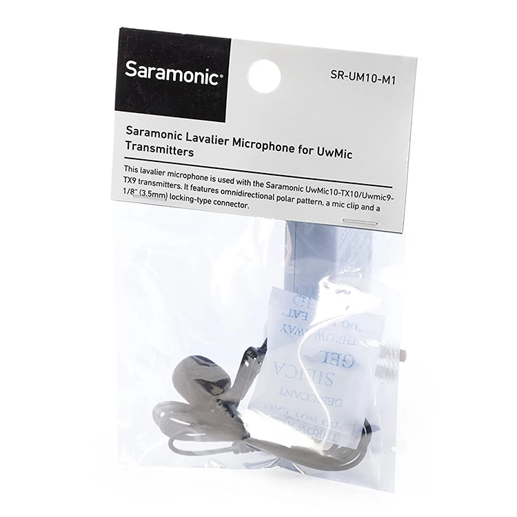 Saramonic SR-UM10-M1 Replacement Lavalier Microphone with locking 1/8 (3.5mm) TRS Male for UwMic9/10/15 and VmicLink5 | Электроника
