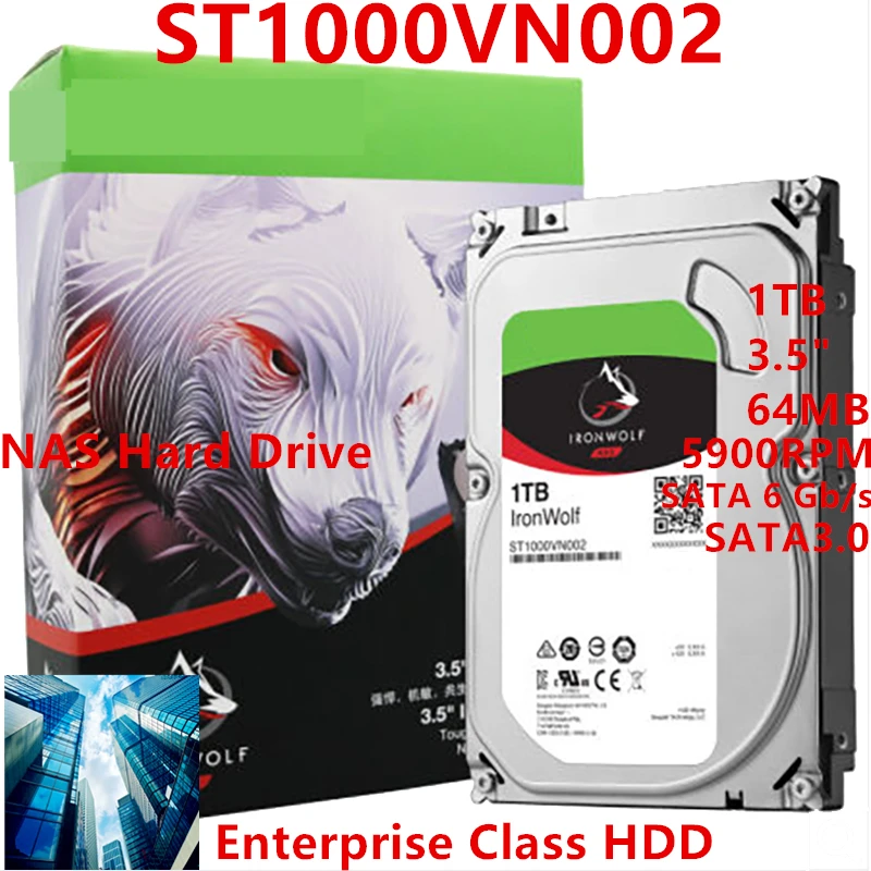 New Original HDD For Seagate IronWolf 1TB 3.5