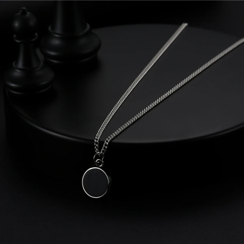 

Small Necklace Boys New Accessories Trend Line Fashion Pendant Metal Titanium Classic Cn(Origin) Lovers '