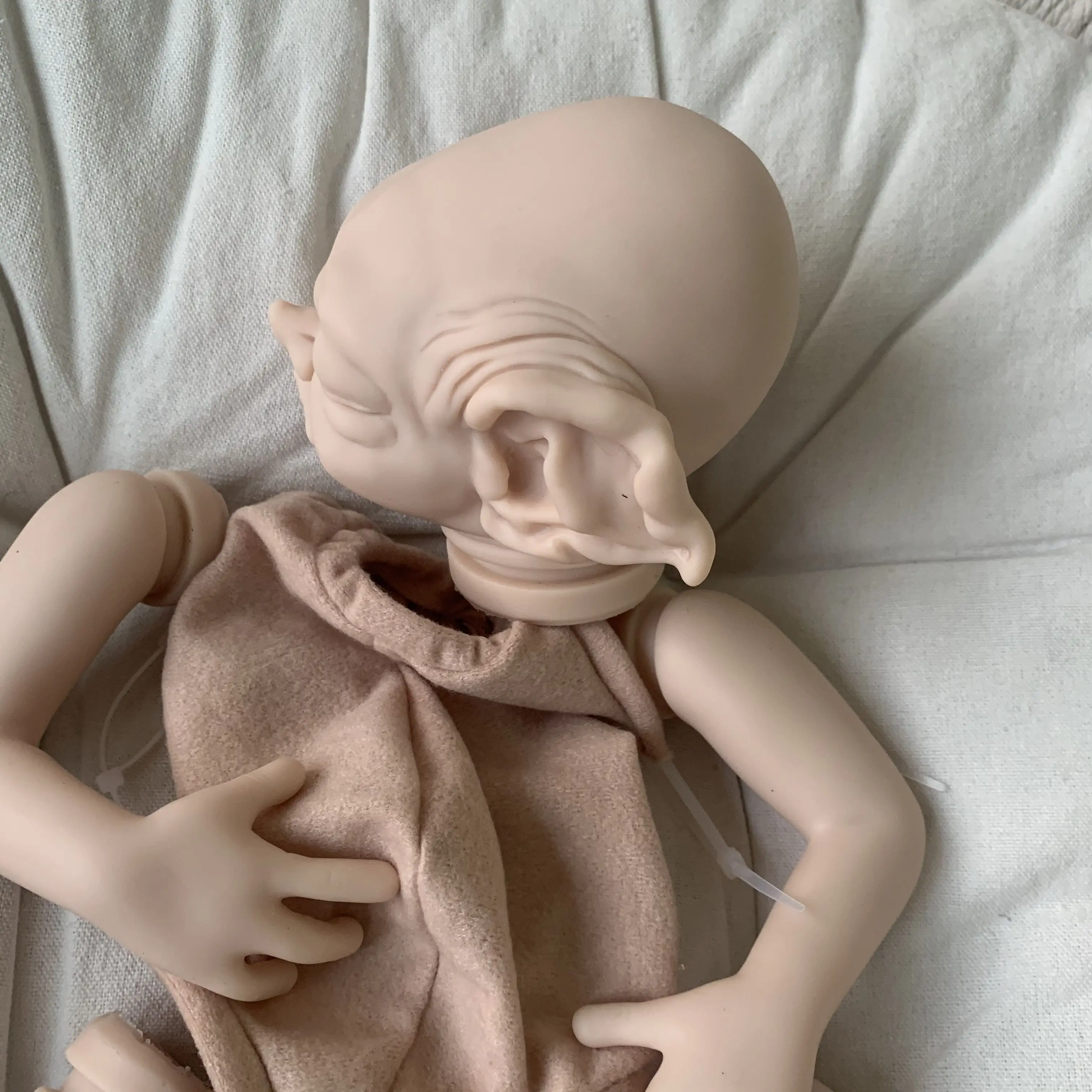 Дешево Кукла реборн, 12 дюймов, волшебный пчелиный эльф, Реалистичная, мягкая, гибкая на ощупь, незавершенные детали куклы