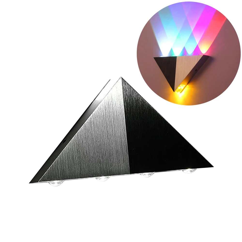 5 Вт Алюминий Треугольники светодиодный настенный светильник AC85 265V высокое
