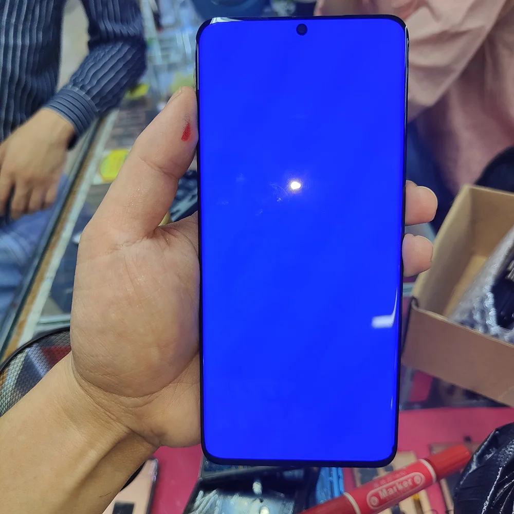 

Dead Pixels Small Dot 6.9" LCD For Samsung Galaxy S20 Ultra LCD Display With Frame Touch Screen Digitizer For Samsung S20U LCD