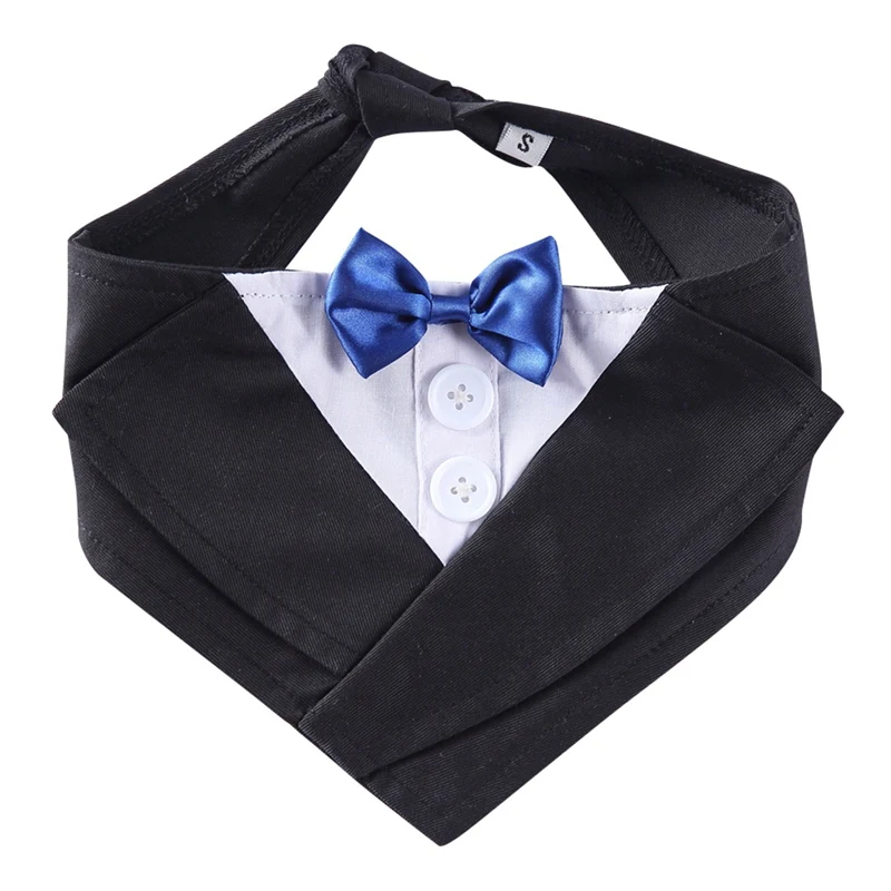 Бандана Кошечка для питомца собаки джентльмена воротник с галстуком бабочкой
