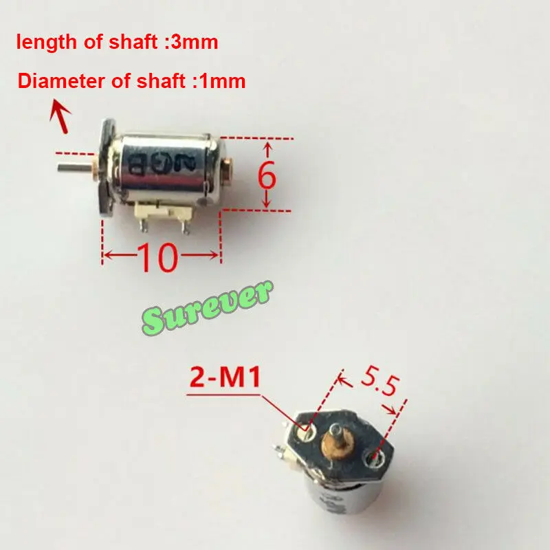 

2pcs Ultra-mini 6mm*10mm Ultra-precision Stepper Motor 2-phases 4-wires Steppering Engine for Digital Camera