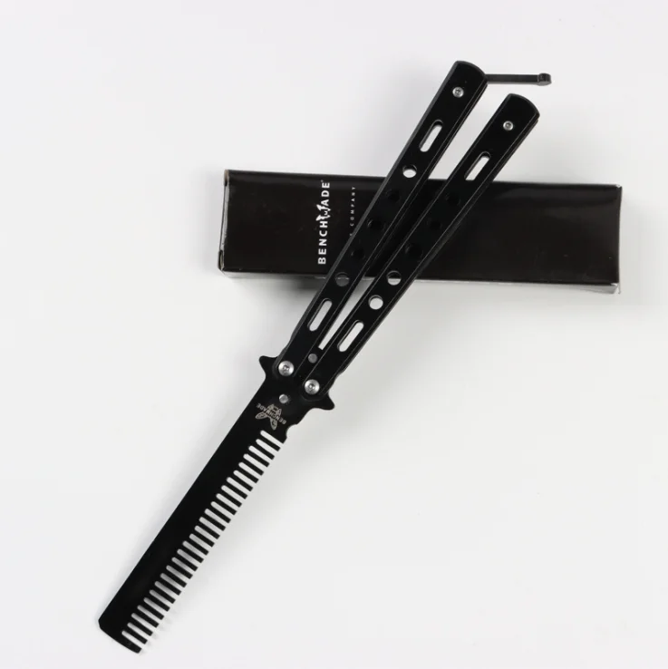 

Training Folding Knife Outdoor Camping Practice Comb Stainless Steel Folding Multi-tool Ractice Butterfly In Knife Trainer