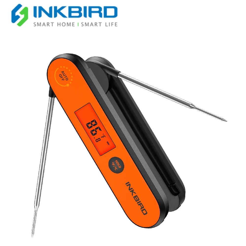 

Inkbird IHT-1P Digital Barbecue Cooking Thermometer Foldable Rechargeable Meat Temperature Test Ipx5 Waterproof Instant Reaction