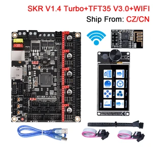 bigtreetech skr v1 4 turbo control boardtft35 v3 0 touch screenwifi module 3d printer parts tmc2209 for ender 3 upgrade cr10 free global shipping