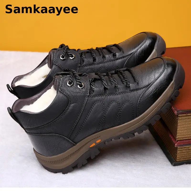 Мужские зимние ботинки размеры 39 44 мужские Ботинки Martin из искусственной кожи