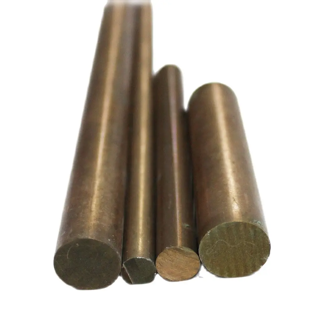 Beryllium Bronze Rods Bars C17200 Alloy 5mm 6mm 8mm 10mm 12mm 14mm 15mm 16mm 18mm 20mm 25mm 30mm