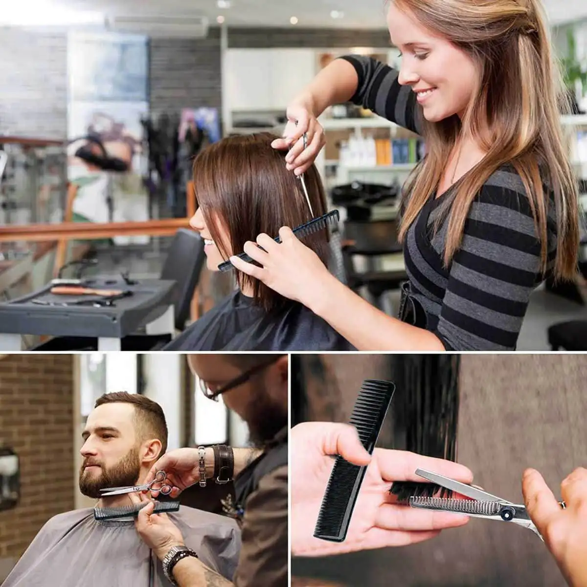 

10pcs/Set Hair Comb sets Professional Hair Brush Comb Barber Anti-static Hair Combs Hairdressing Combs Hair Care Styling Tools