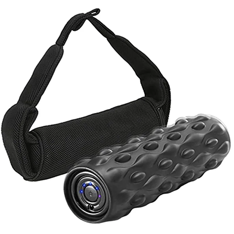 

Foam Shaft Home Gym Vibration Massage 4 Speeds Column Muscle Relax Deep Tissue USB Rechargeable Electric Yoga Roller Pain Relief