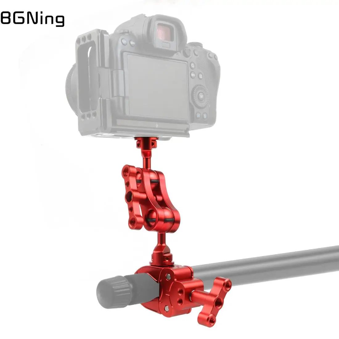 

Double Ball Head Magic Arm with Universal Monitor Bracket Super Clamp Crab Claw Clip Holder Stand Video Light DSLR Action Camera