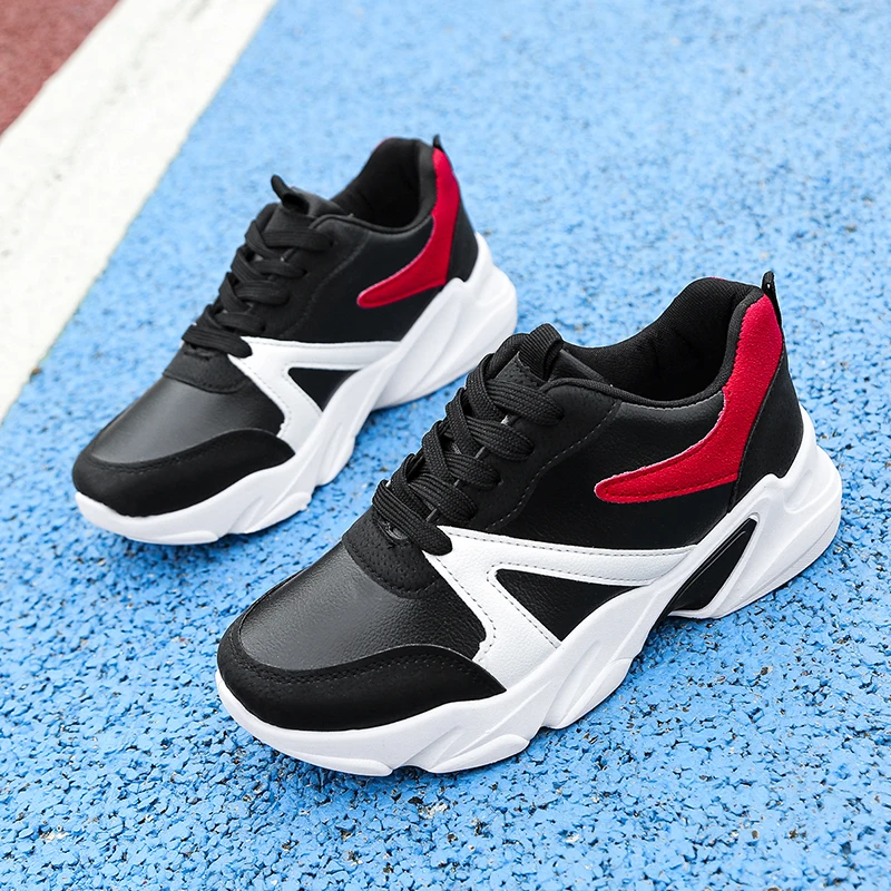 

Fashion ladies lightweight sneakers outdoor running breathable comfortable air cushion lace non-slip casual women's shoes W34-43