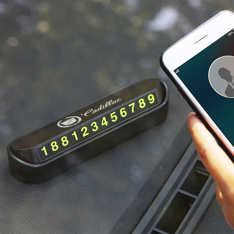 Авто Интерьер телефонный номер карты автомобиля номерная табличка для парковки