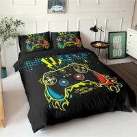 boho gamepad bedding set game player duvet cover creative black comforter cover set housse de couette bedclothes 23pcs