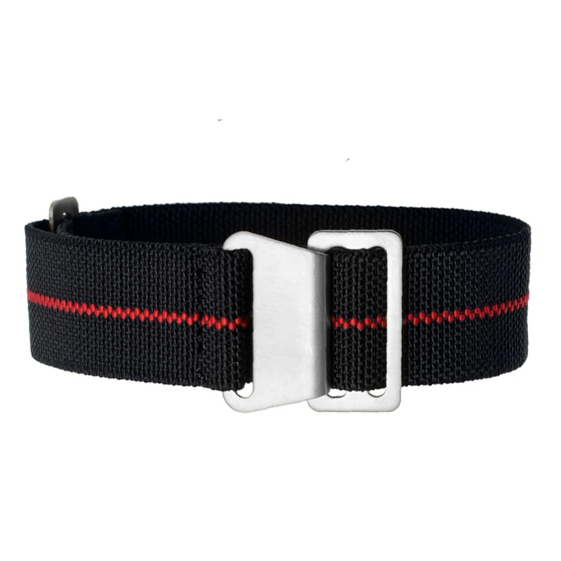 20mm 22mmelastic nylon band for samsung galaxy watches 3 41 45mm strap for amazfit nato watch troops parachute backpack bracelet