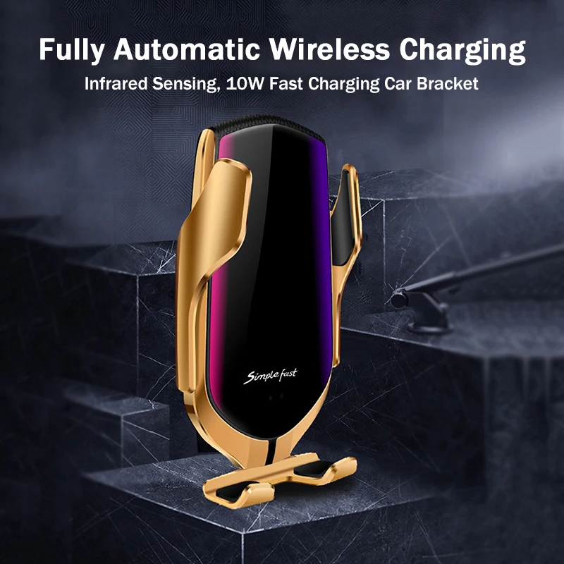 Qi Беспроводное Автомобильное зарядное устройство с датчиком автоматического