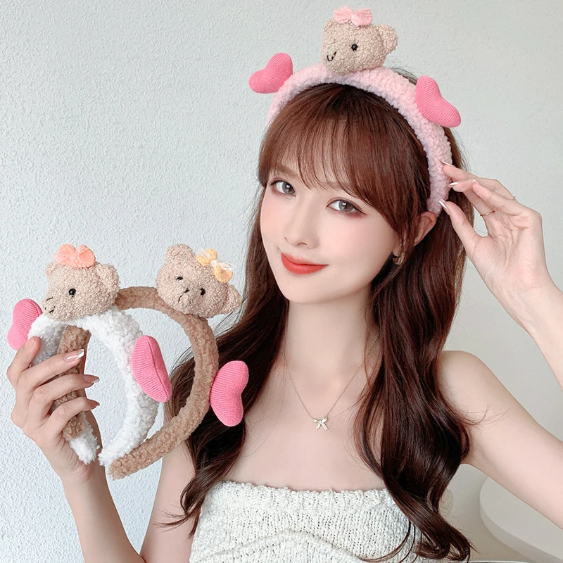 

Плюшевый кашемировый головной убор для косплея детей и взрослых с мультяшным дневным медведем любовный ободок детский душ подарок на день ...