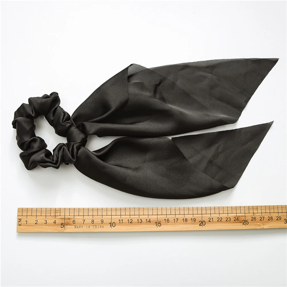 

Women Solid Scrunchies Polka Fabric Fabric Elastic Hair Band Bow Hair Rope Girl Hair Ties Korean Hair Accessories Headwear