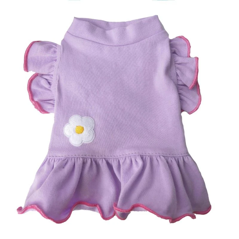 Милое платье принцессы собак летняя одежда с котом для маленьких юбка