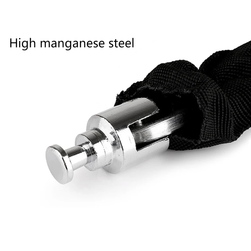 

L41A универсальный замок цепи с износостойкой тканевой обшивкой для мотоцикла велосипеда Противоугонный замок широко используемые велосипе...